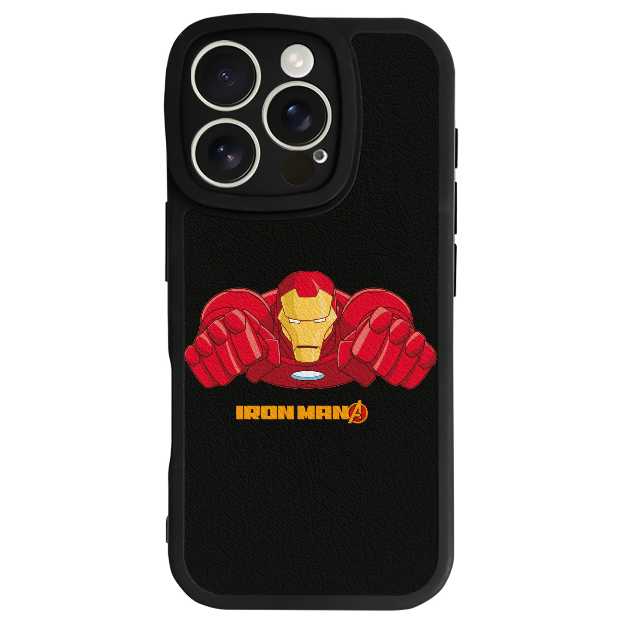 （画像用） アベンジャーズ The Avengers 【iPhone 16シリーズ対応】シリコンスマホケース（レザー調） 材質：シリコン